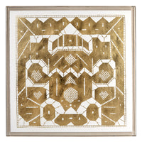 gilded lace print - front view