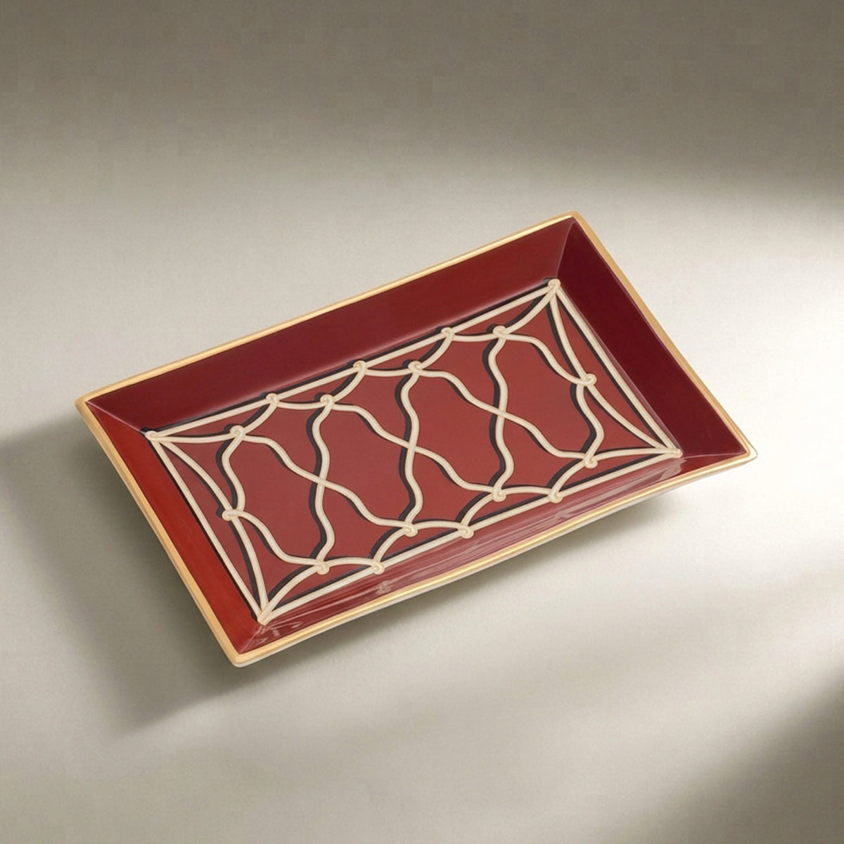Rita Rectangle Tray styled