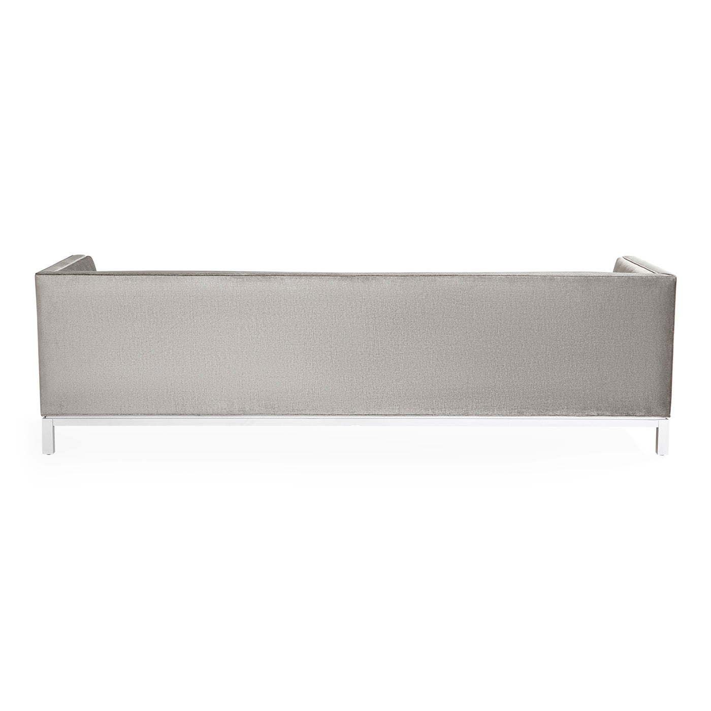 lampert grand sofa brussels charcoal velvet white base - detail view