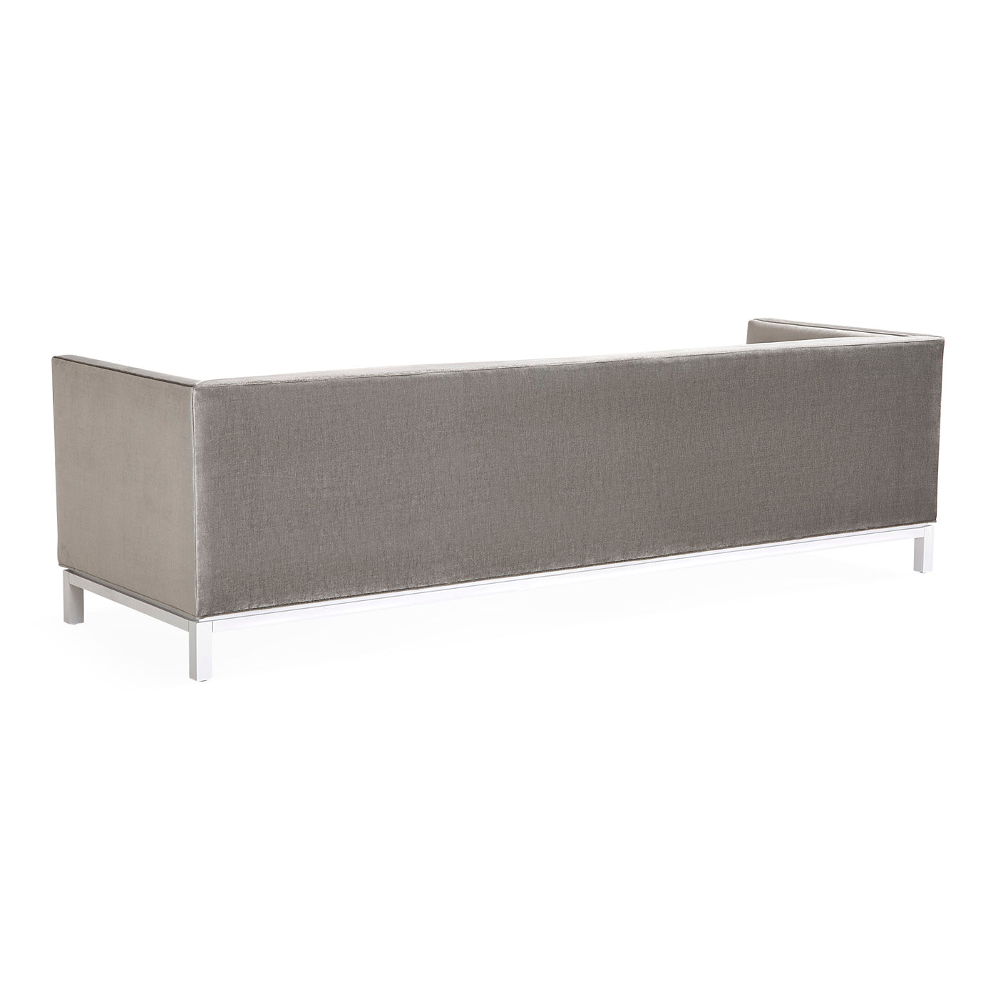 lampert grand sofa brussels charcoal velvet white base - detail view 3