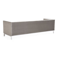 lampert grand sofa brussels charcoal velvet white base - detail view 3