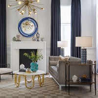 Eden Cinched Vase with Lampert Sofa