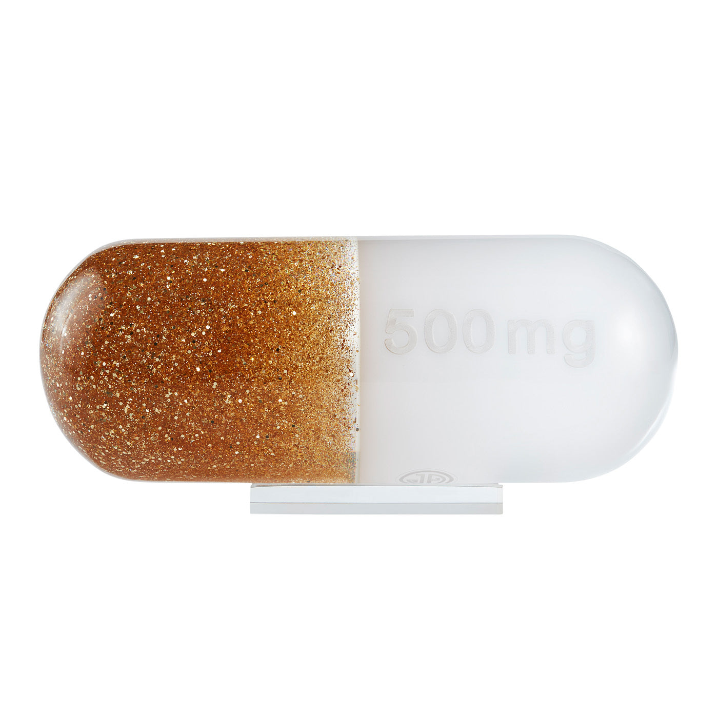 acrylic pill stand large clear - angle view