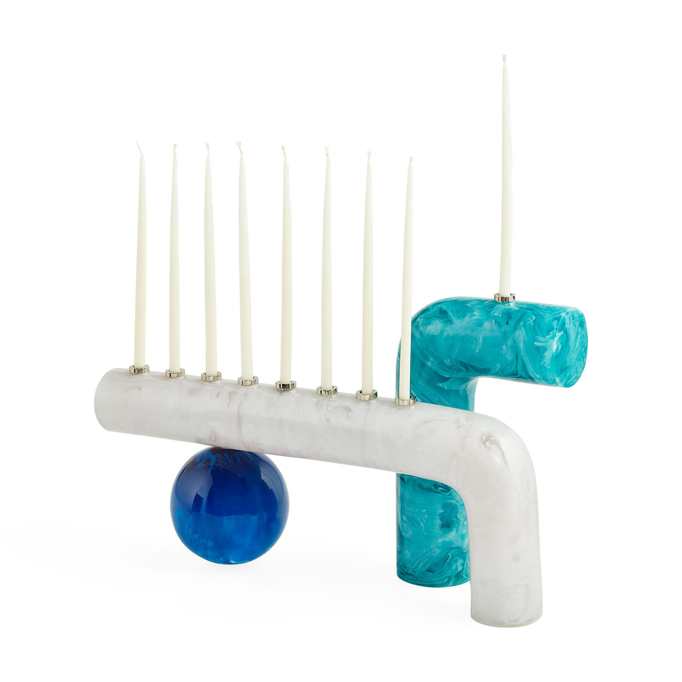 Mustique Menorah - side view