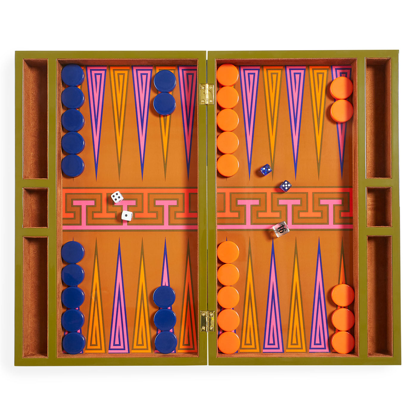 Madrid Backgammon Set - styled view