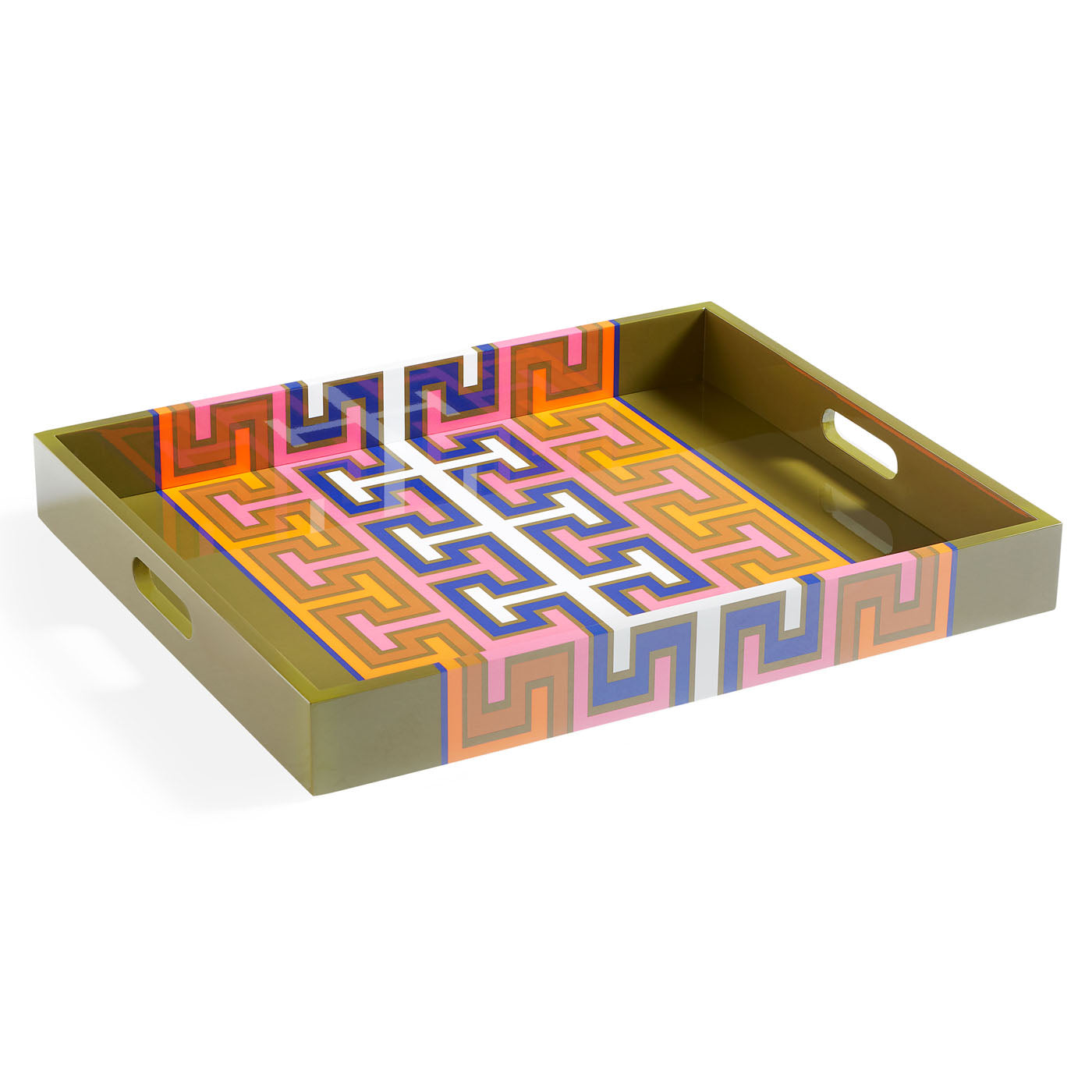 Madrid Lacquer Tray - side view