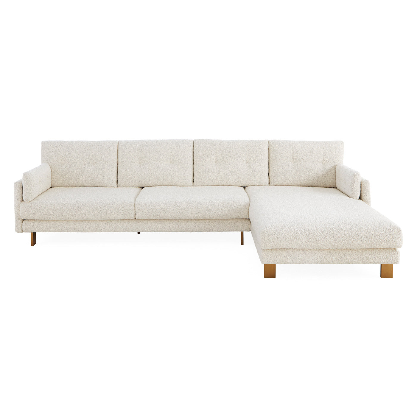 Malibu Sectional LAF Cirrus Powder - front view
