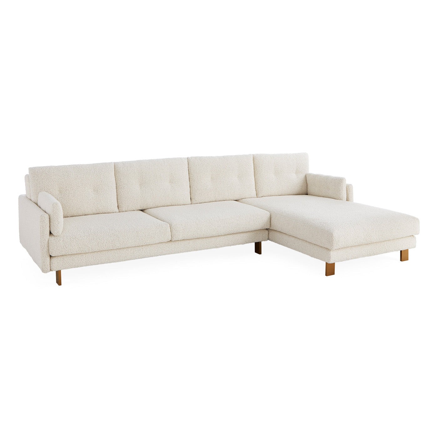 Malibu Sectional LAF Cirrus Powder - side view
