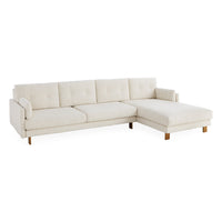 Malibu Sectional LAF Cirrus Powder - side view