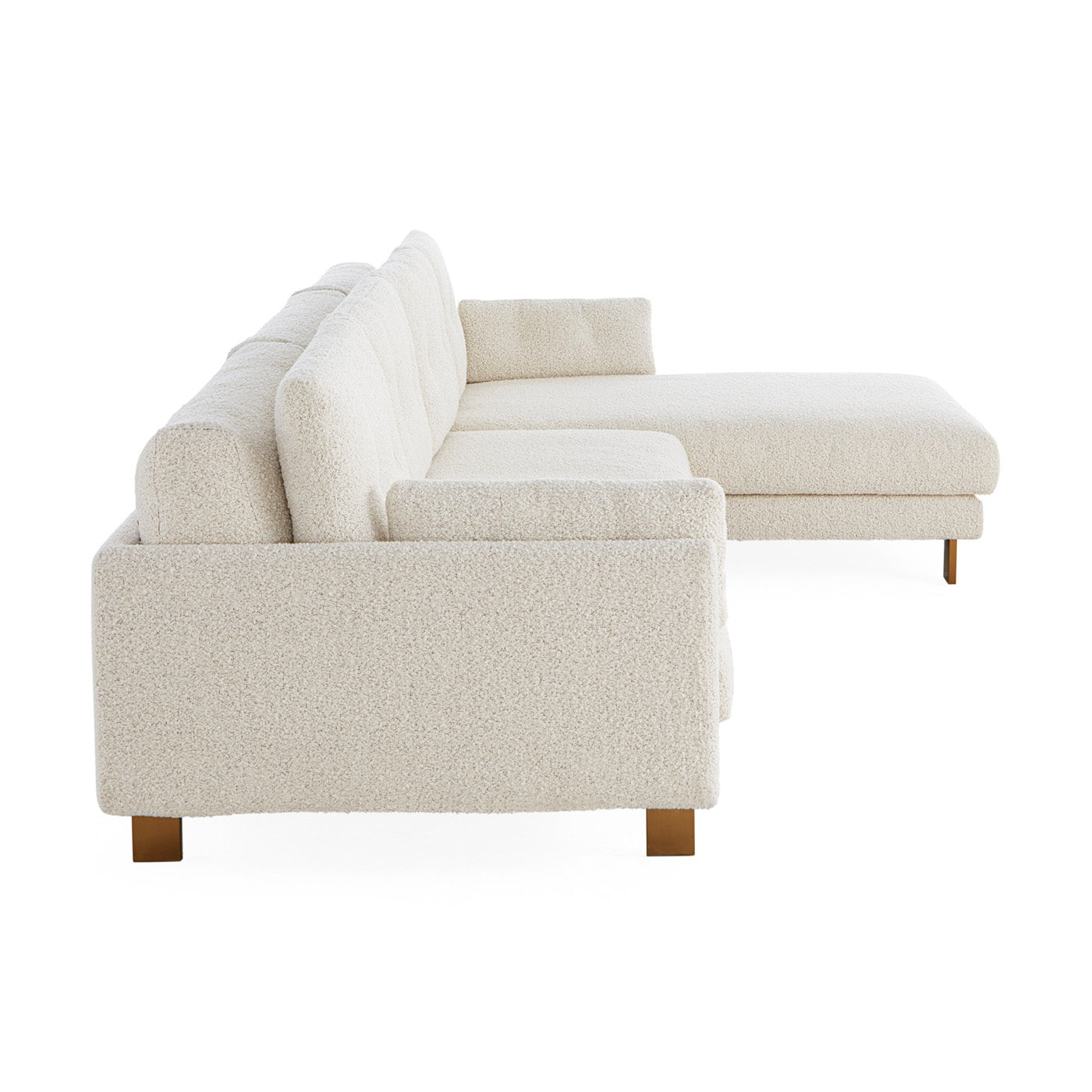 Malibu Sectional LAF Cirrus Powder - angle view