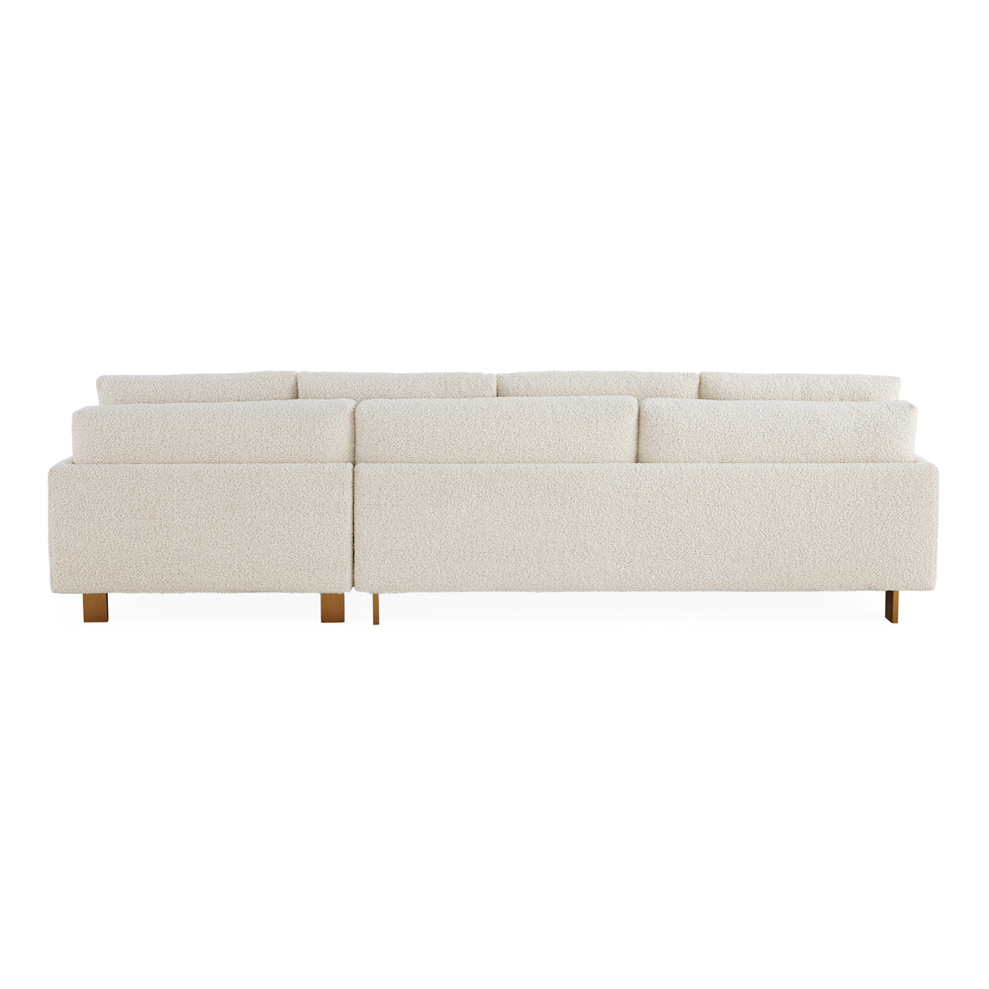 Malibu Sectional LAF Cirrus Powder - back angle view