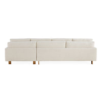 Malibu Sectional LAF Cirrus Powder - back angle view