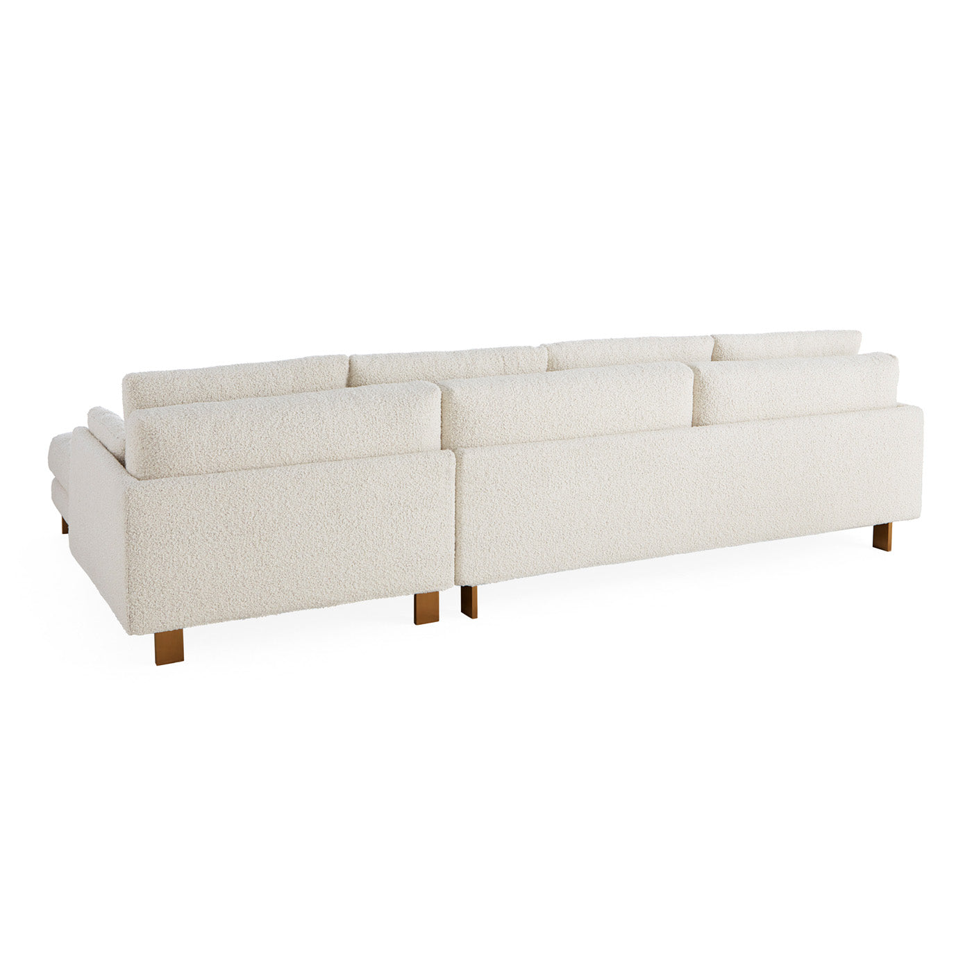 Malibu Sectional LAF Cirrus Powder - back view