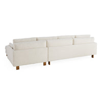 Malibu Sectional LAF Cirrus Powder - back view