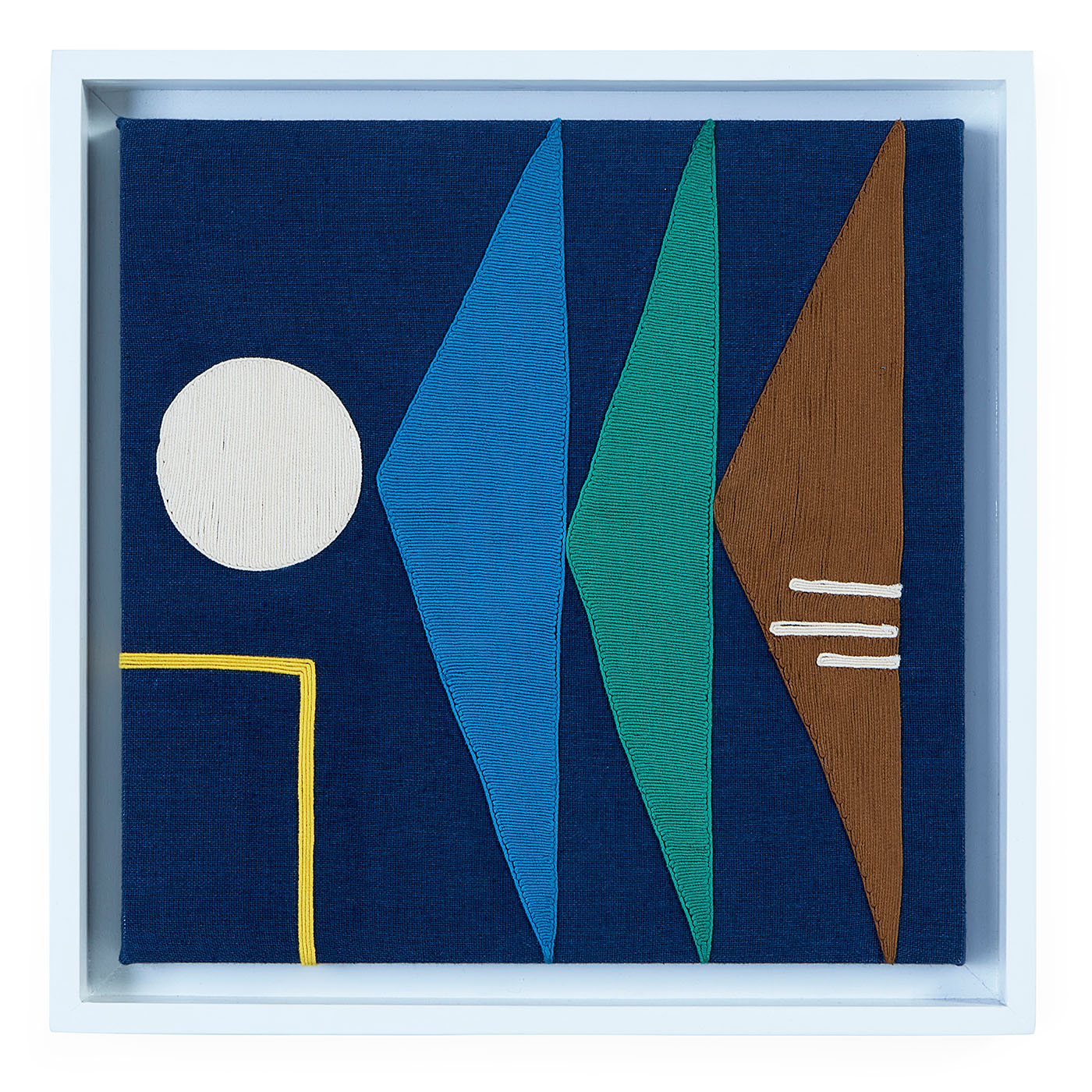 Monterey Triangles Corded Art - styled view