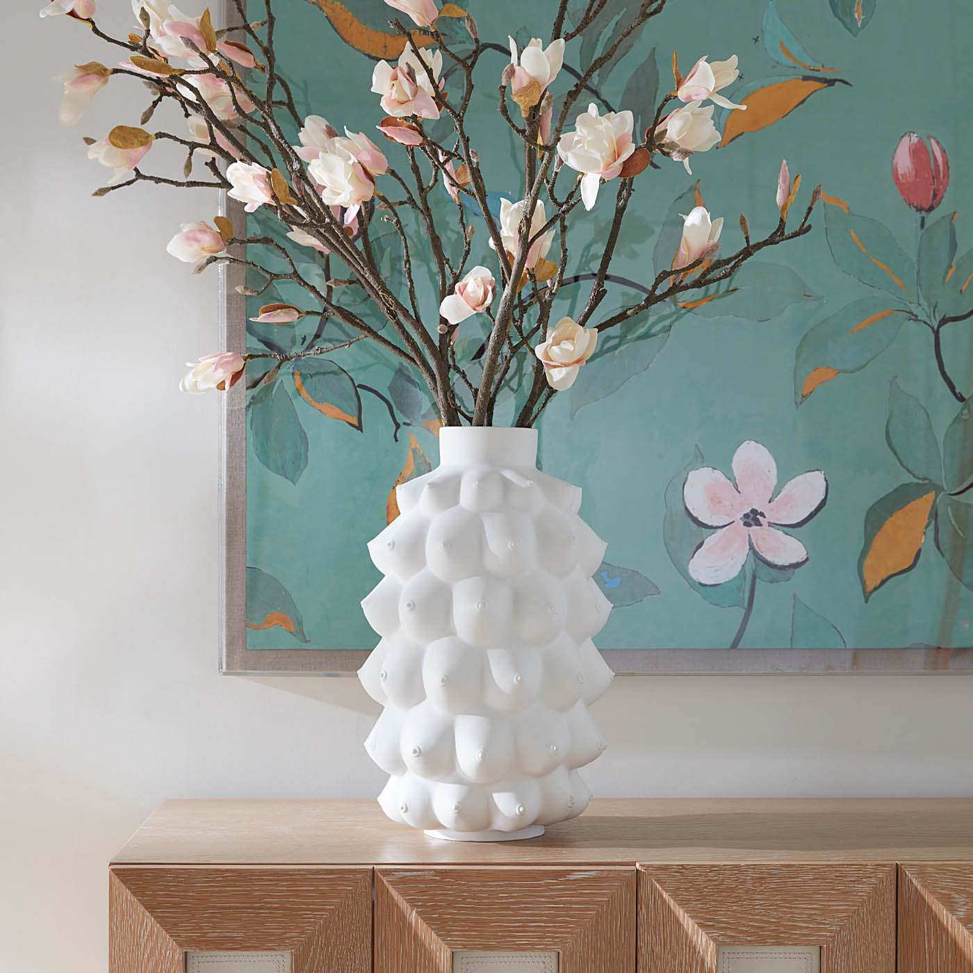 Georgia Giant Vase - styled view