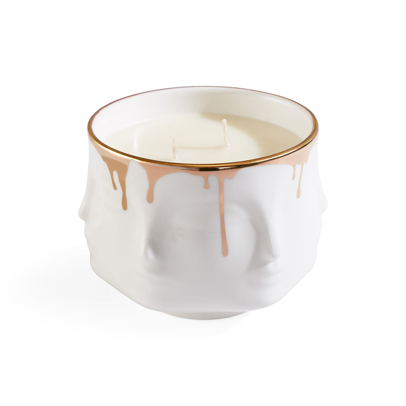 Muse Miel Candle in Porcelain with Gold Accents | Jonathan Adler