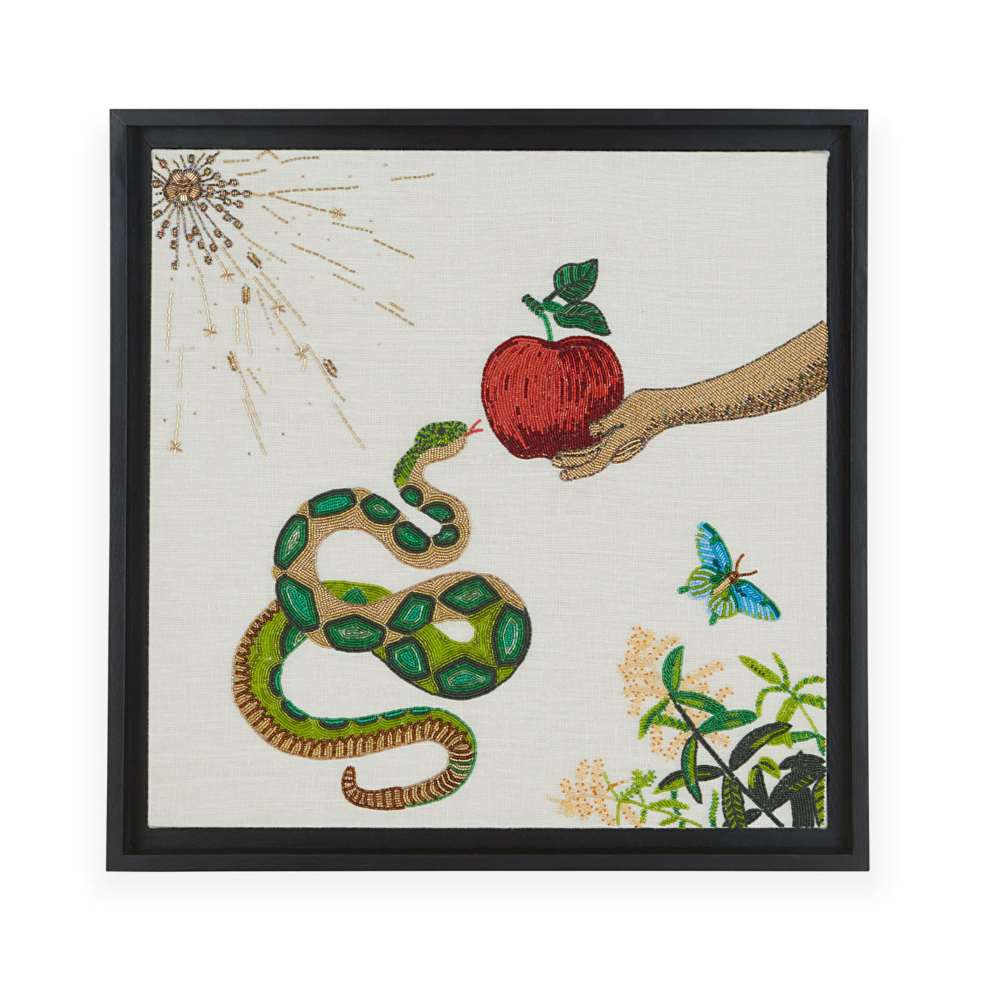 フォトフレーム JONATHAN ADLER PHOTO FRAME SNAKE Muse Snake & Apple Beaded Art – Jonathan Adler