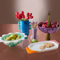 Mustique Ripple Bowl Celadon White - group shot