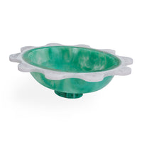 Mustique Ripple Bowl Celadon White - details view
