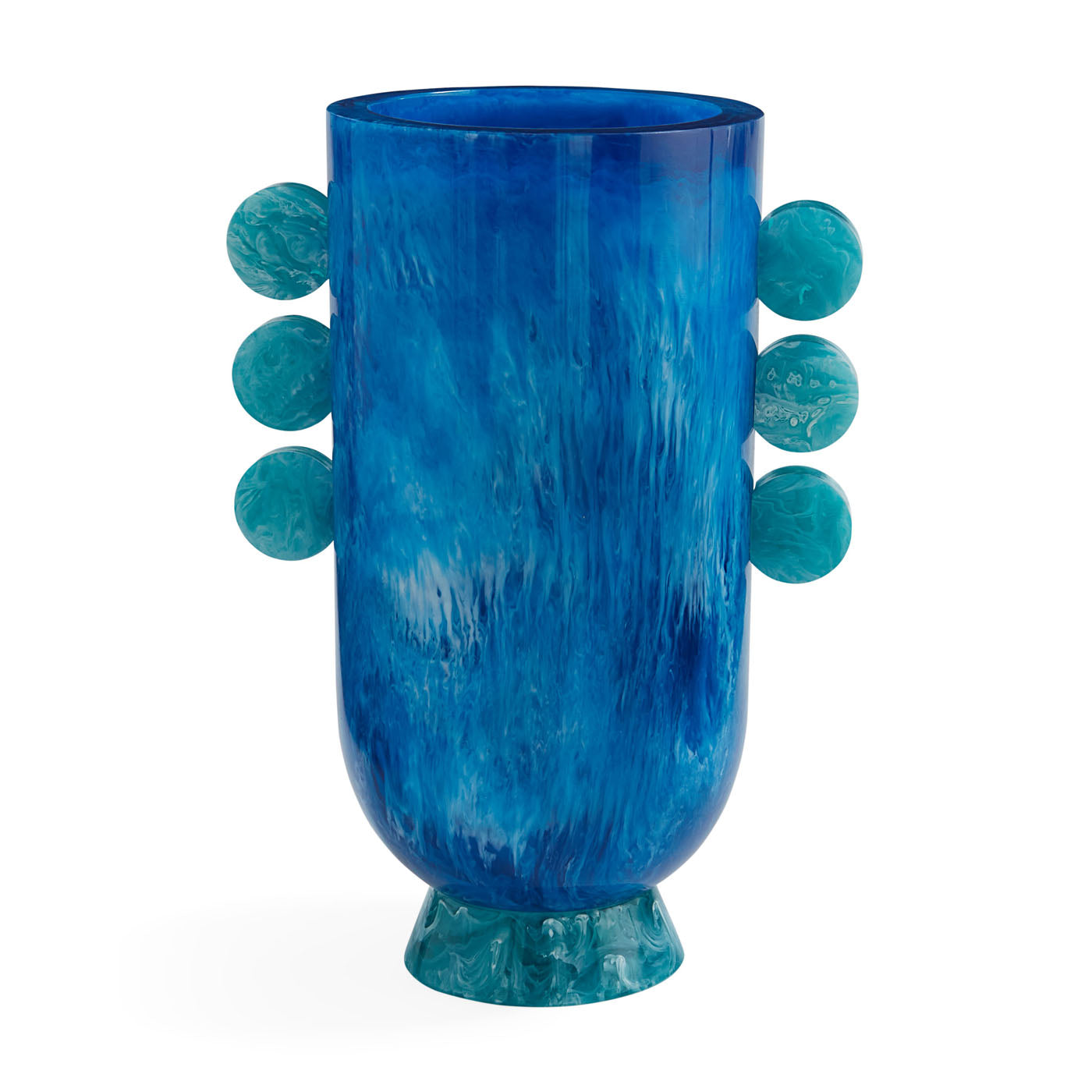 Mustique Disc Urn Vase - styled view