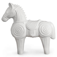 menagerie large horse stoneware white - side view