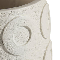 Osaka Disc Concrete Planter - details view