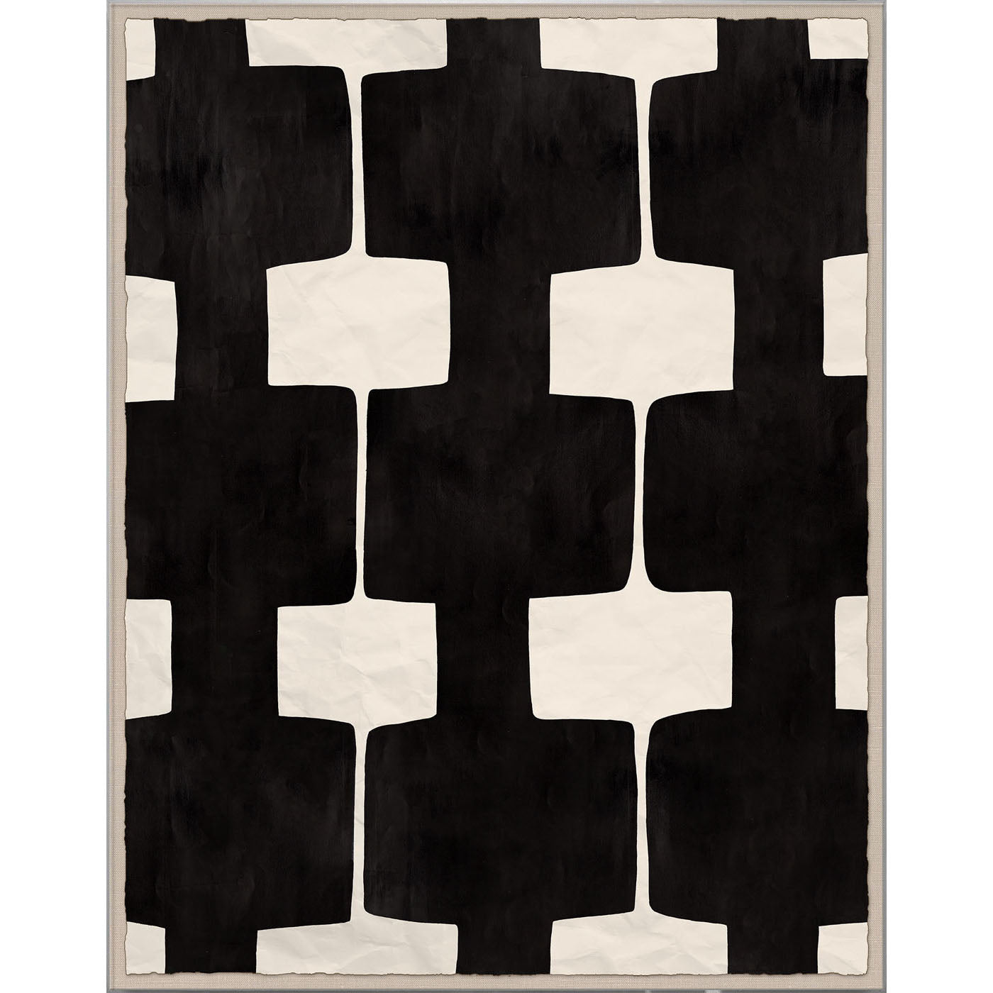 Paule Marrot Black and White Abstract 4 - styled view