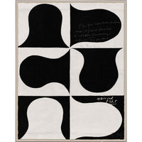 Paule Marrot Black and White Abstract Series 1 - styled view