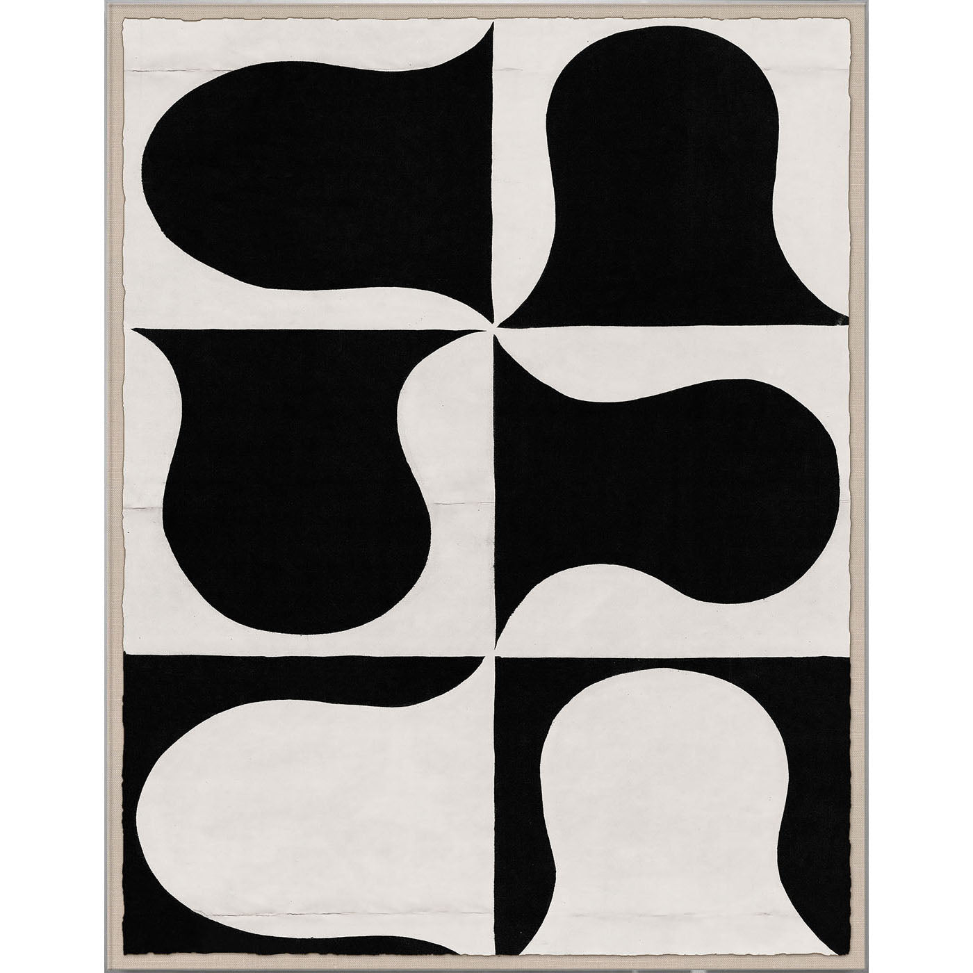 Paule Marrot, Black and White Abstract Series 2 - styled view