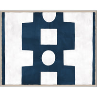 Paule Marrot Blue and White Abstract - styled view