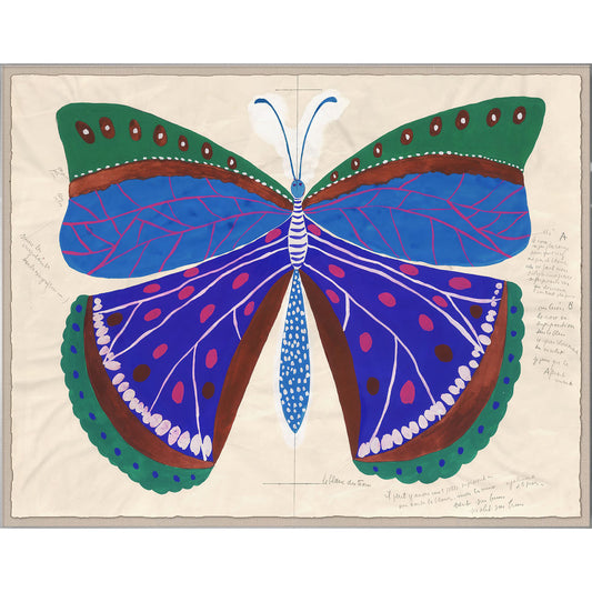 Paule Marrot Blue Butterfly - styled view