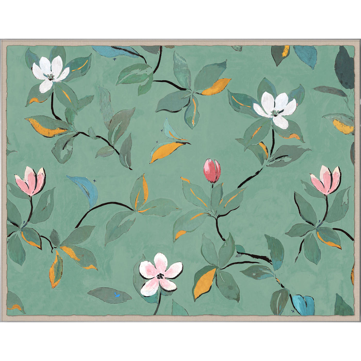Paule Marrot Green Magnolias - styled view