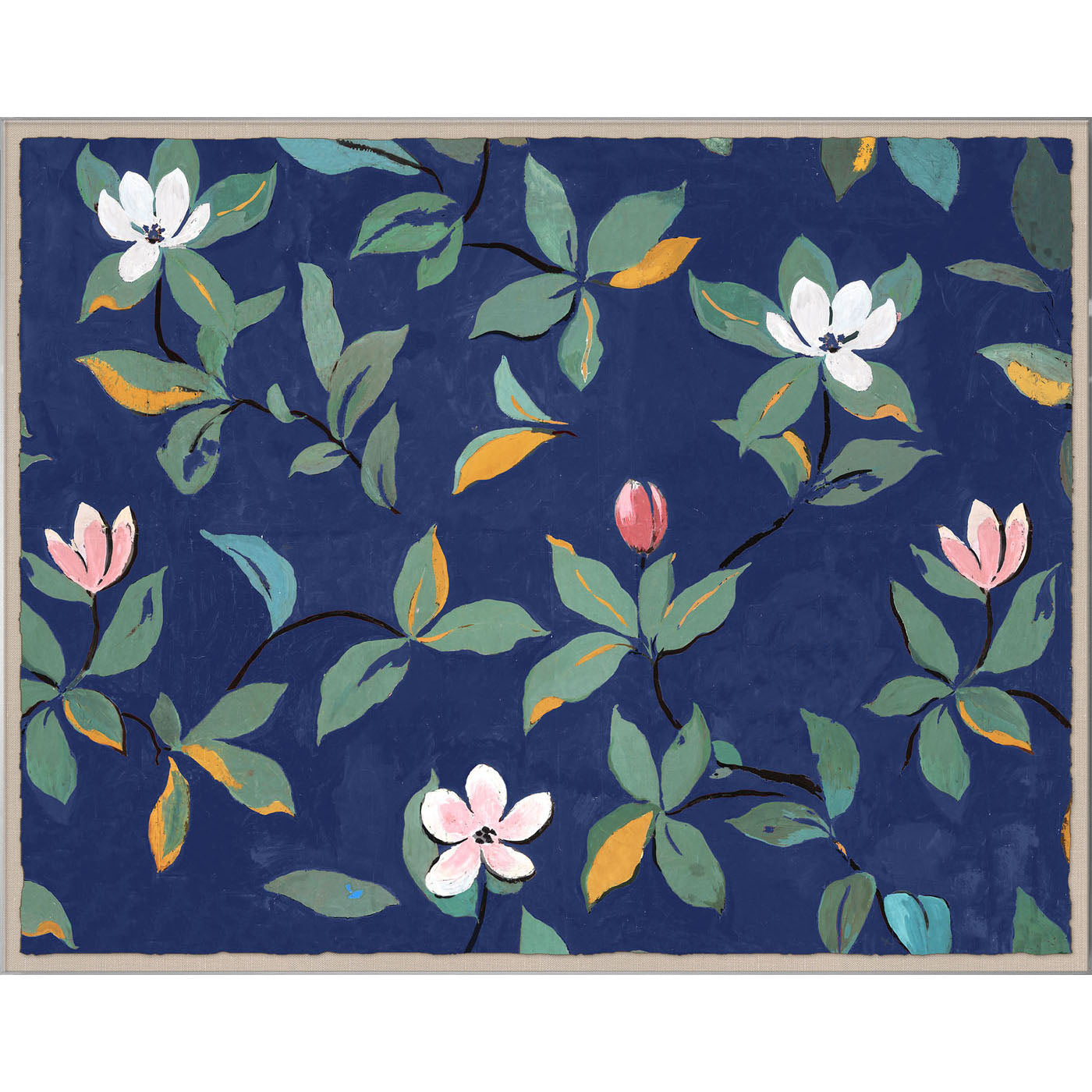 Paule Marro, Midnight Blue Magnolias - styled view