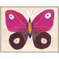 Paule Marrot Pink Butterfly with Sunset Sectional