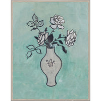 Paule Marrot Vase with Roses with Vienna Large Chandelier