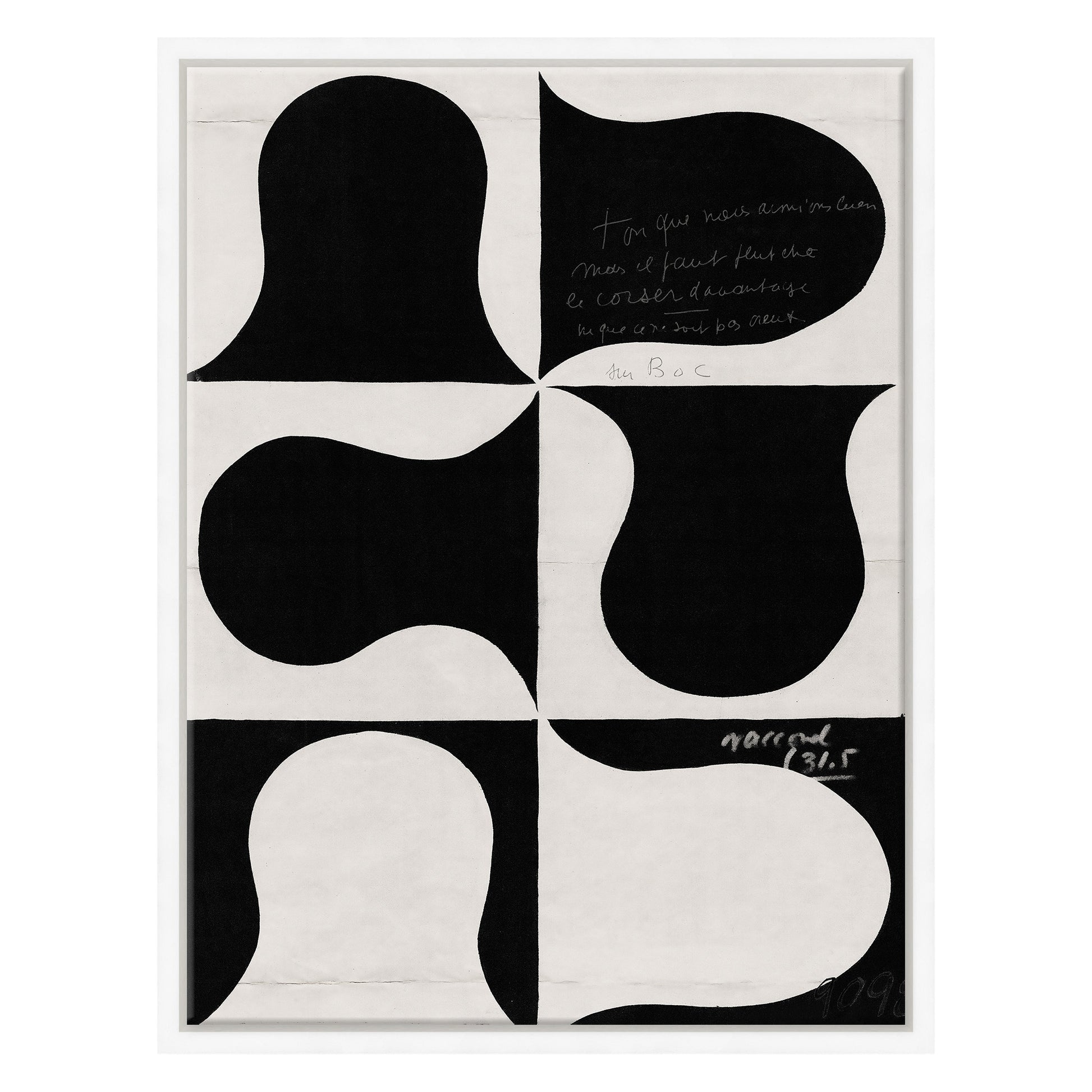 Paule Marrot  - Black and White Abstract