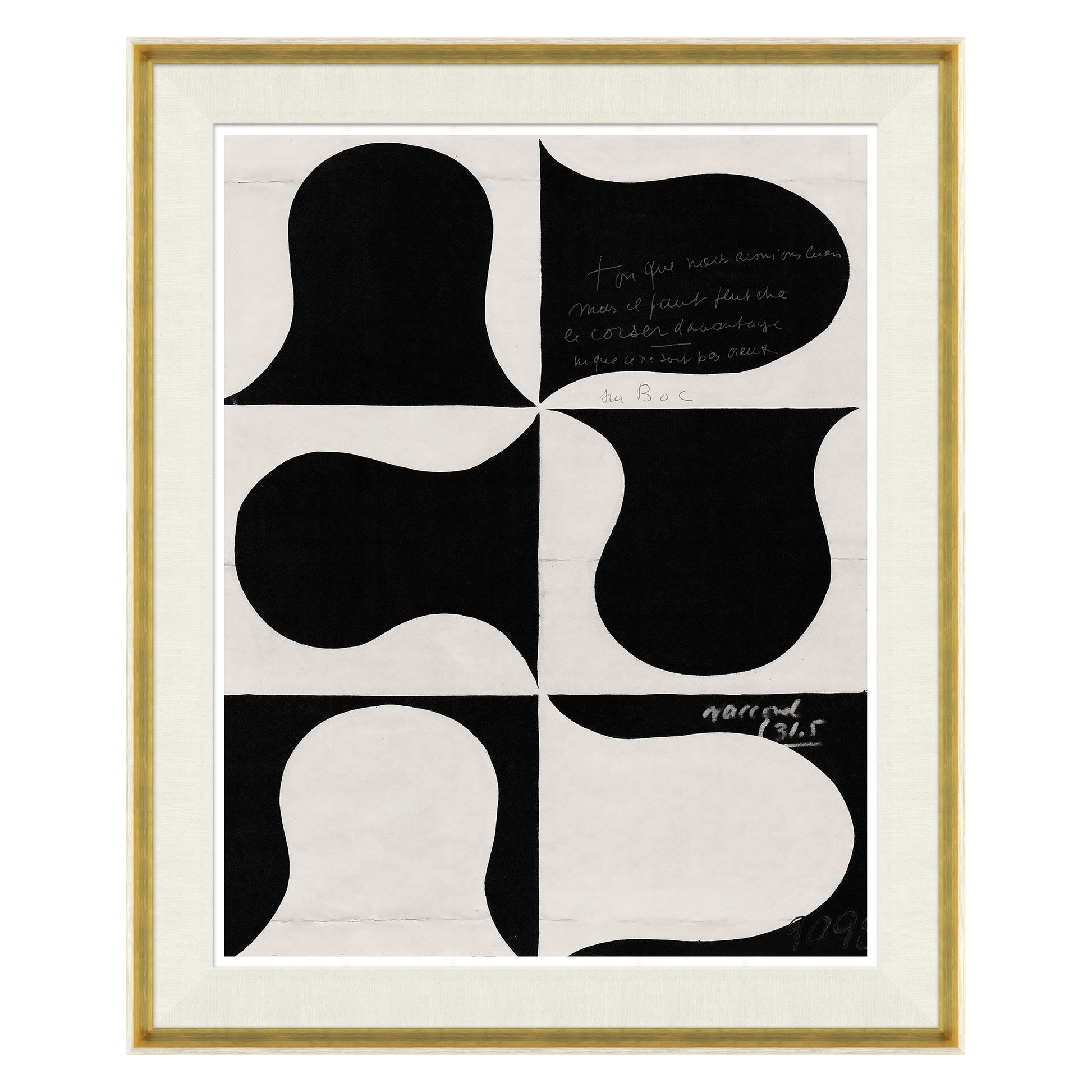 Paule Marrot  - Black and White Abstract Series 1