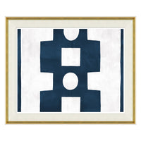 Paule Marrot  - Blue and White Abstract
