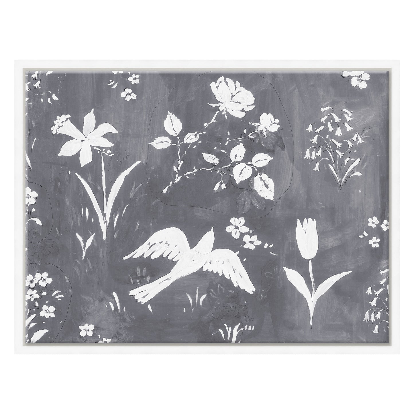 Paule Marrot  - Flower Garden Gris