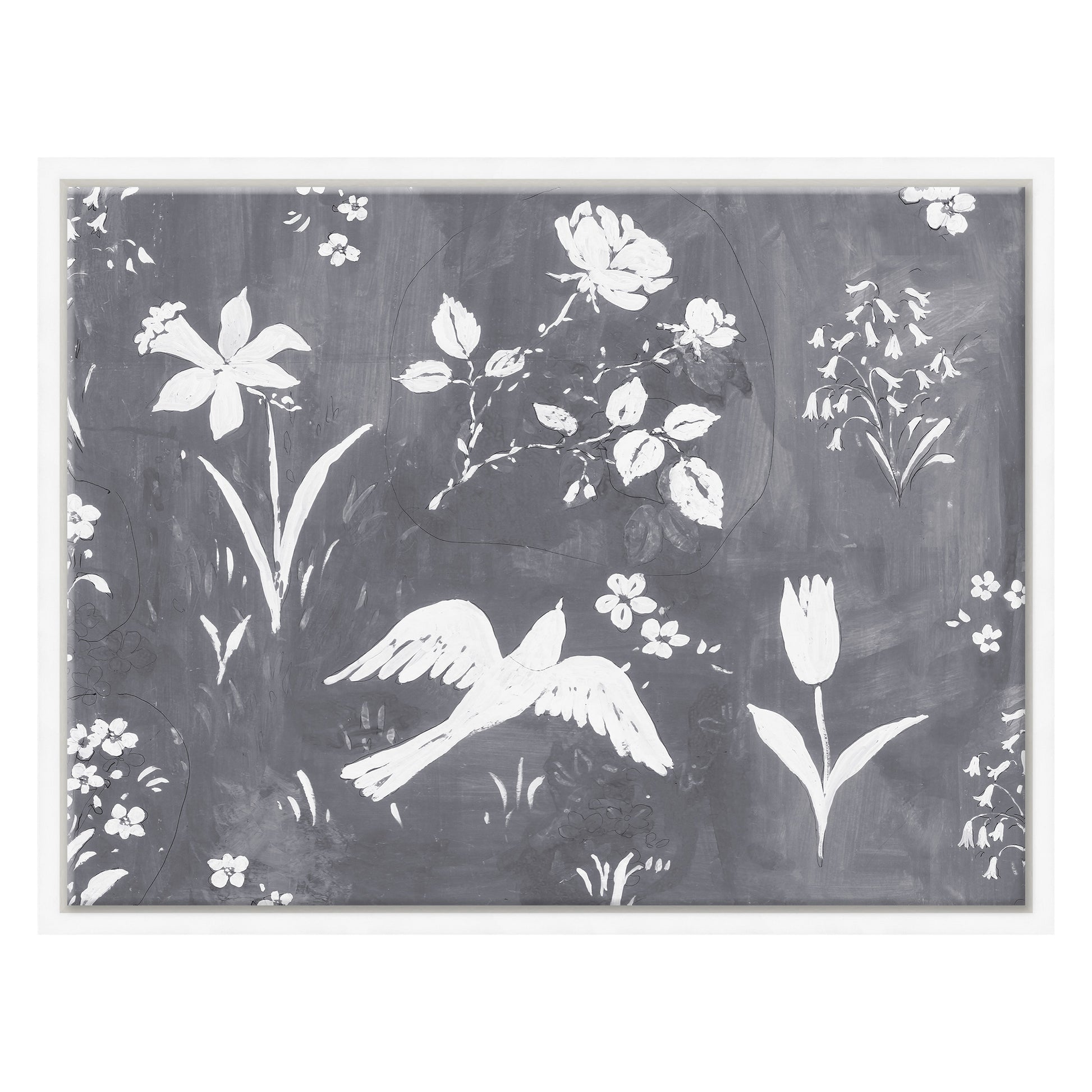 Paule Marrot  - Flower Garden Gris