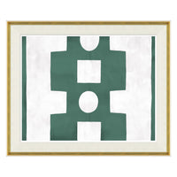 Paule Marrot  - Green and White Abstract