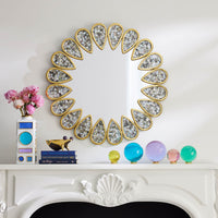 Brass Frog Bowl with mirror - styled view