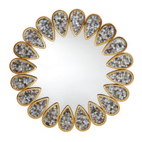 Petals Mirror Grey - front view