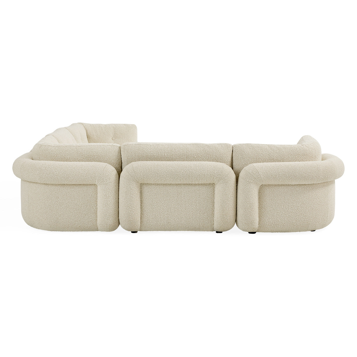 Pompidou Modular Sectional 5PC - back angle view
