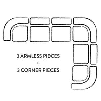 Pompidou 160" Modular Six-Piece Sectional