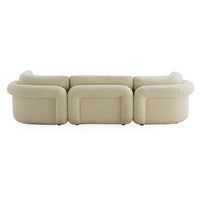 Pompidou Modular Sectional 3 Piece Back Angle View