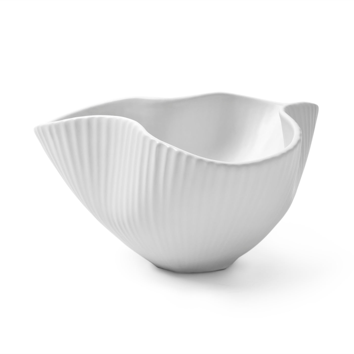 pinch bowl small stoneware white - front view