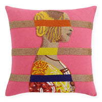 Renaissance Bars Beaded Pillow - styled view