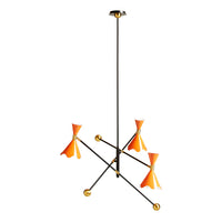 Ripple Articulating Chandelier - front view